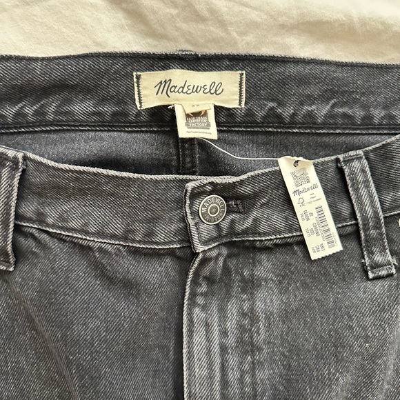 MADEWELL sz32 DARK DENIM FRONT SPLIT MAXI SKIRT NWT - Picture 2 of 5